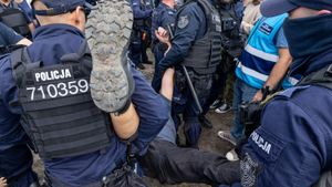Protest mieszkańców Osiedla Maltańskiego w Poznaniu