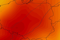 Anomalia temperatury na poziomie ciśnienia 850 hPa 08.09