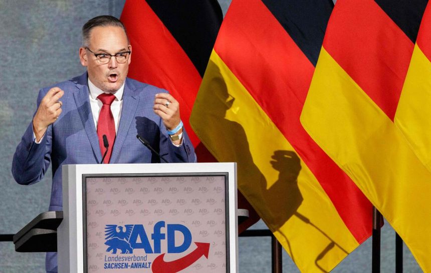 Martin Reichardt lider AfD w landzie Saksonia-Anhalt