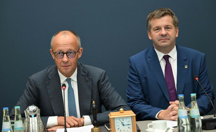 Friedrich Merz i Sven Schulze