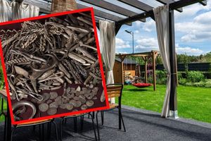 skarb wikingów znaleziony w ogrodzie