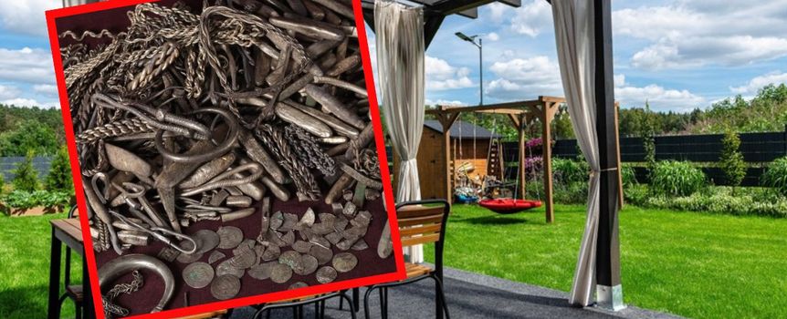 skarb wikingów znaleziony w ogrodzie