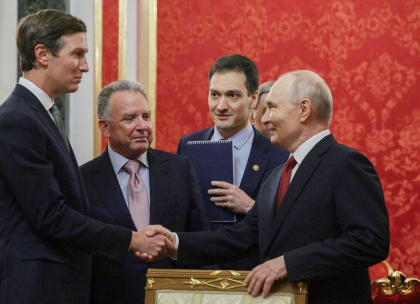 Władimir Putin wita wysłanników prezydenta USA Steve'a Witkoffa i Jareda Kushnera