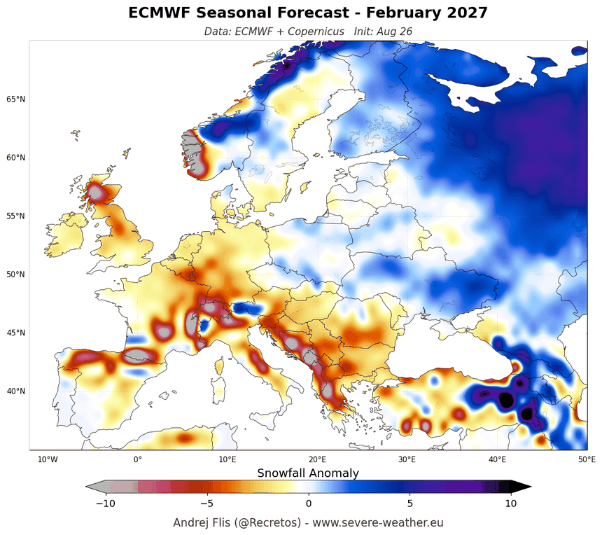 Prognoza śnieżna na luty 2027