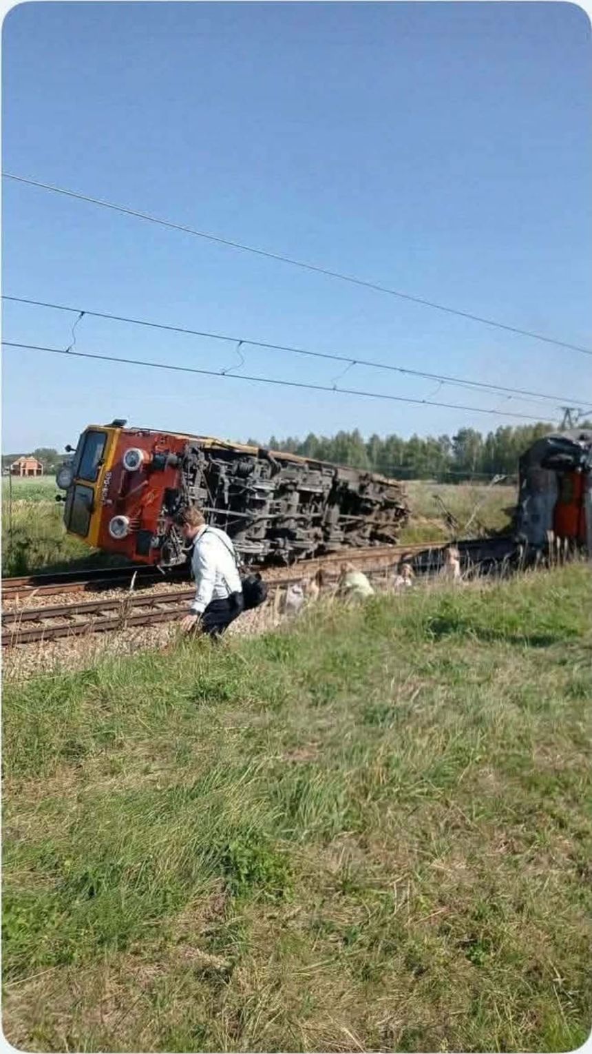 Wykolejenie pociągu pod Przysuchą