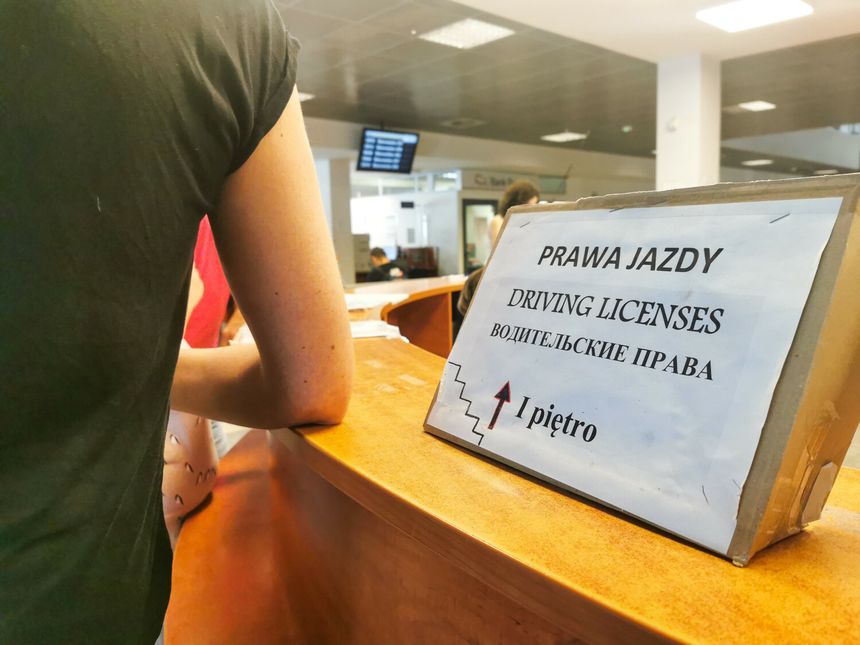 Kolejka do wydania prawa jazdy