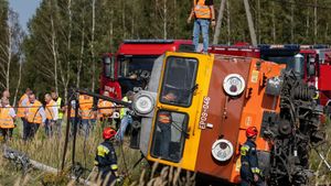 Wypadek w Sokolnikach Suchych. Zginęła jedna z pasażerek pociągu 