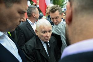 Jarosław Kaczyński w siedzibie AWS
