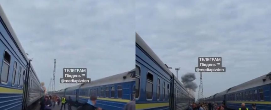 Dron uderzył w pociąg jadący do Warszawy