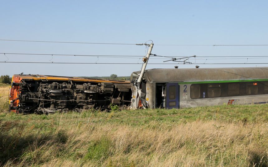 Wykolejenie pociągu Sokolniki Suche