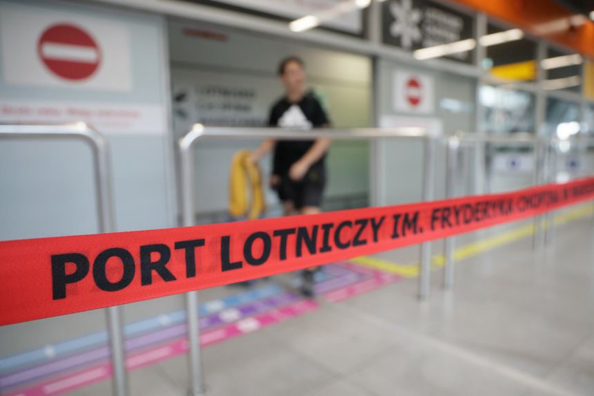 Ewakuacja na Lotnisku Chopina