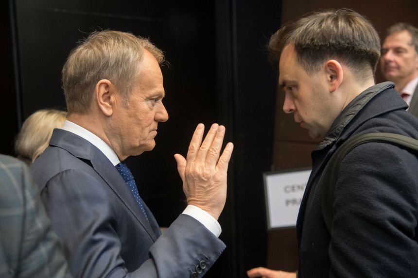 Premier Donald Tusk i minister finansów Andrzej Domański 