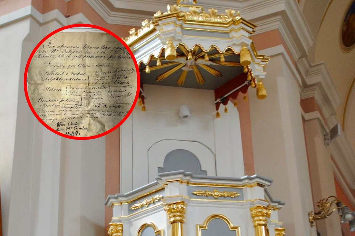 Niezwykłe odkrycie w kościele. „Wiadomość, którą ksiądz zostawił 140 lat temu"