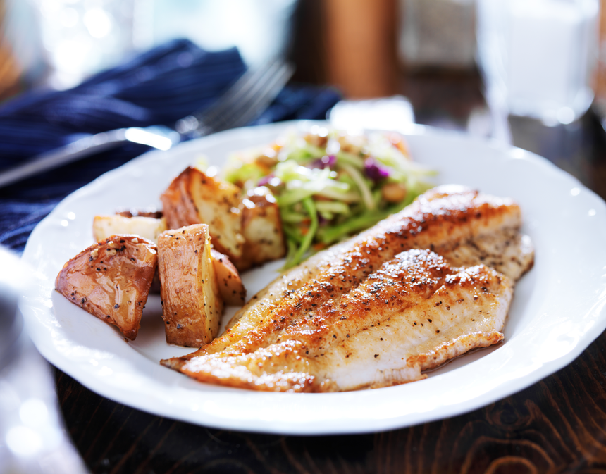 Smażona ryba tilapia