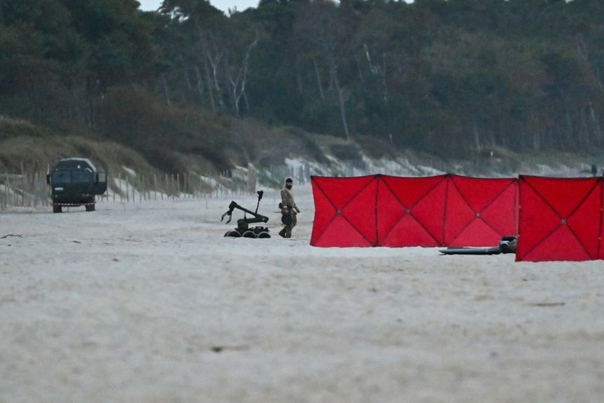 Dron znaleziony na plaży