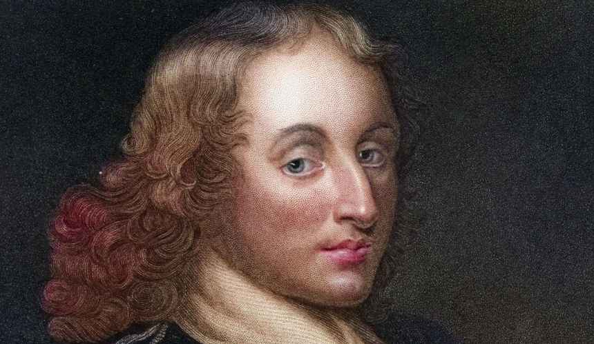 Portret Blaise\'a Pascala z XVII wieku