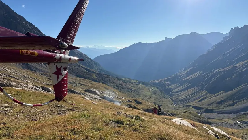 wypadek samolotu w szwajcarskich Alpach