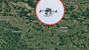 Dron przy granicy z Polską - zdjęcie ilustracyjne