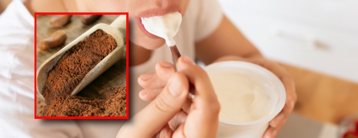 Jogurt, kakao, gorzka czekolada