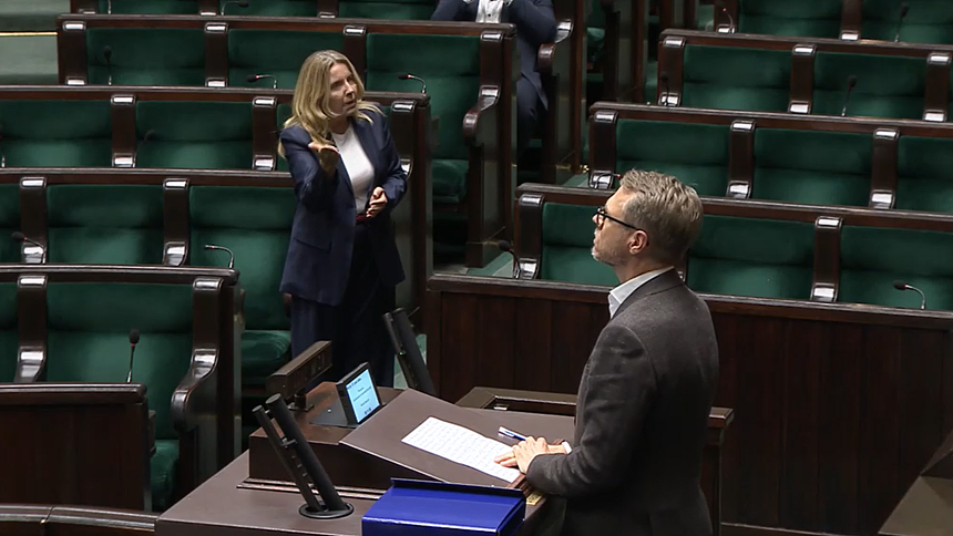Joanna Lichocka arogancko pokrzykiwała na sali sejmowej