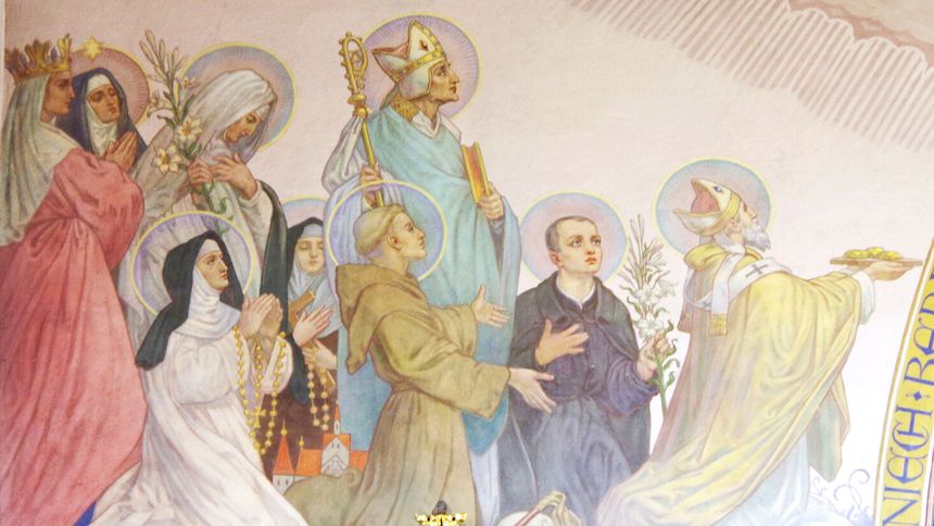 Poczet polskich świętych w Sanktuarium M.B. Swarzewskiej Królowej Polskiego Morza (zdjęcie ilustracyjne)