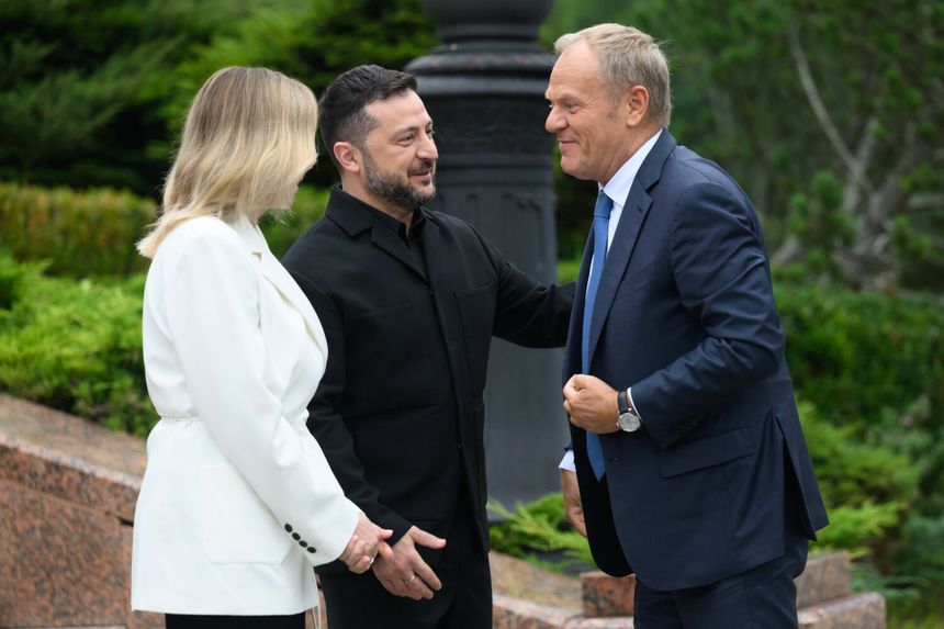 Wołodymyr Zełenski, Donald Tusk