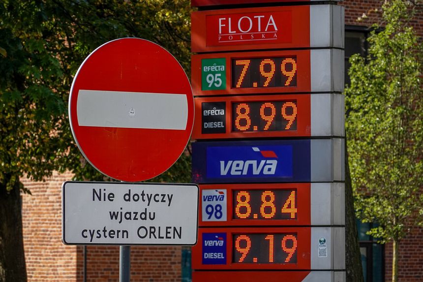 Wysokie ceny na stacjach benzynowych 