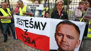 Manifestacja poparcia dla Karola Nawrockiego