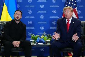 Wołodymyr Zełenski i Donald Trump