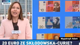 Wpadka w TVP Info. Nowe banknoty euro i zabawna pomyłka dziennikarki