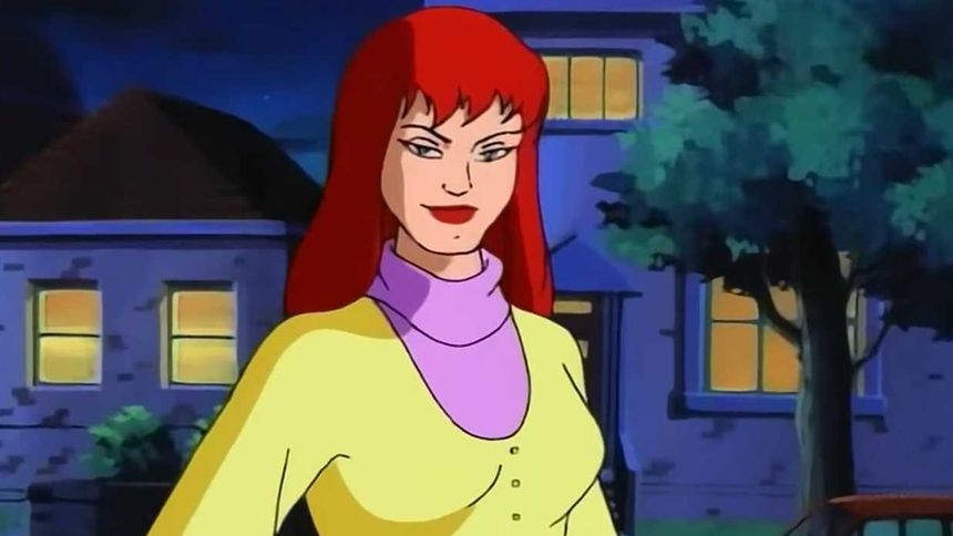 Spider-Man - Mary Jane - kadr z kreskówki z lat 90