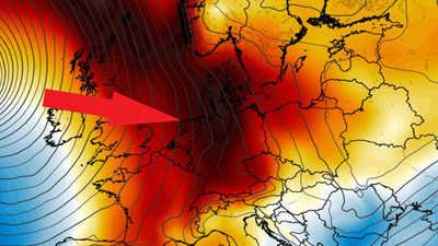 Anomalia temperatury na poziomie ciśnienia 850 hPa 30.09