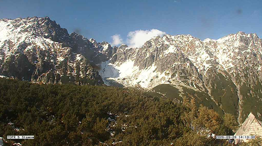 Tatry, Dolina Pięciu Stawów - aktualne warunki, śnieg