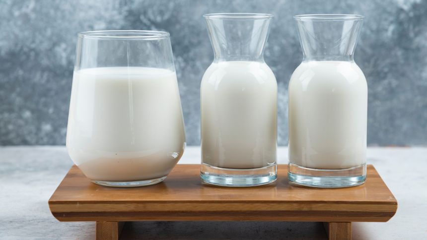 Kefir w szklankach