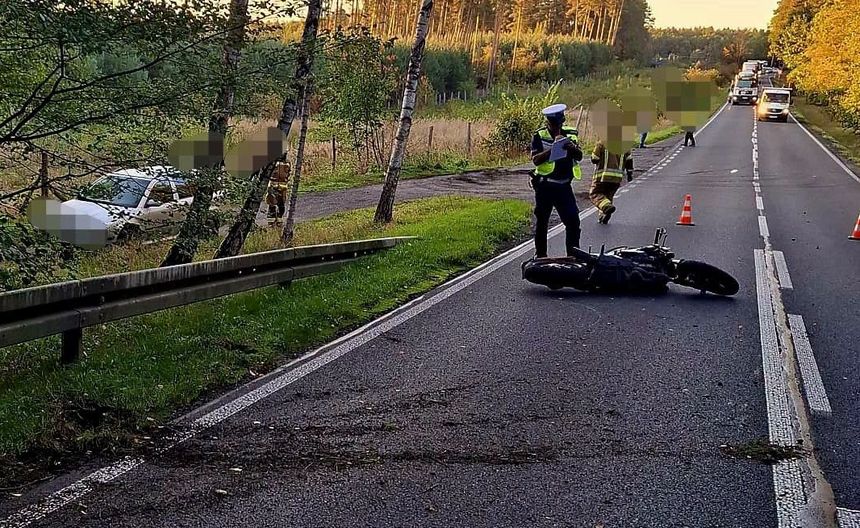 Tragiczny wypadek z udziałem 19-letniego motocyklisty