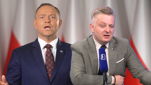 Karol Nawrocki i sceptyczny Jakub Stefaniak