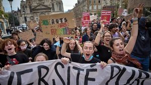 Protesty uczniów we Francji