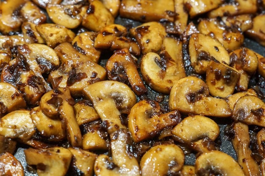 Smażone pieczarki
