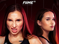 Plakat promujący walkę Marta Linkiewicz vs Julia Stasiuk na FAME.