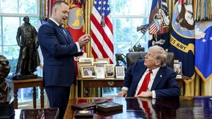 Karol Nawrocki i Donald Trump 
