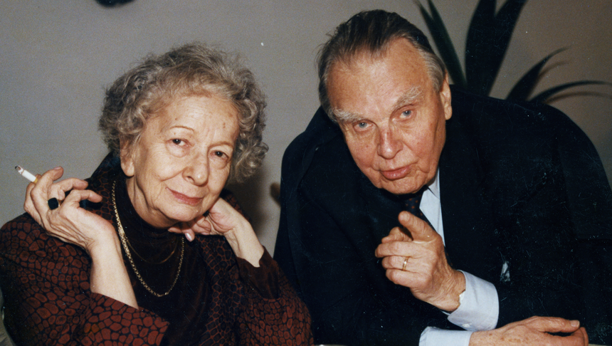 Wisława Szymborska i Czesław Miłosz - polscy nobliści
