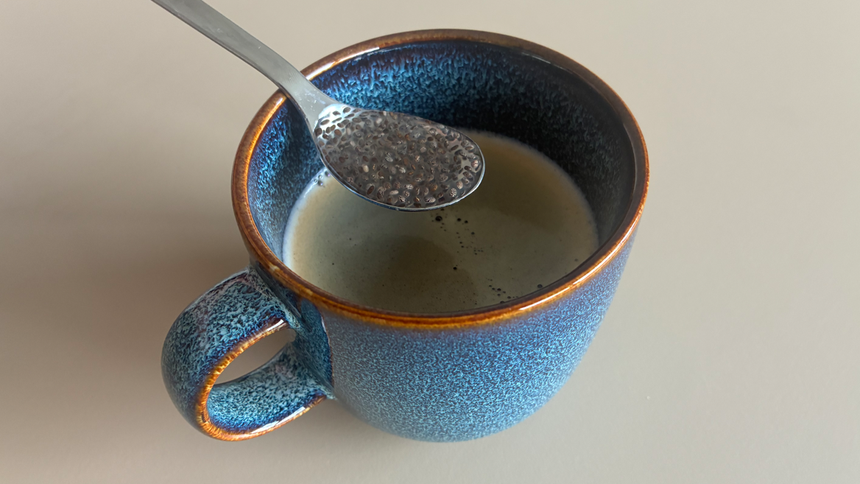 Kawa z nasionami chia