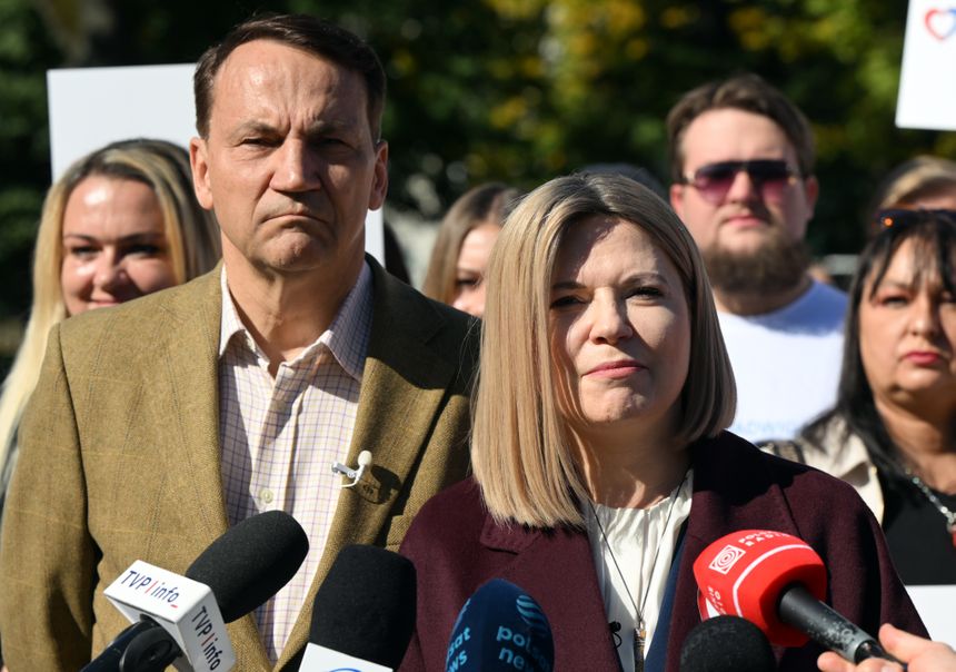 Radosław Sikorski i Monika Piątkowska