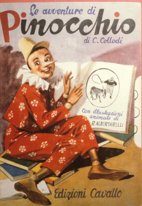 Jedna z ilustracji do książki o Pinokiu