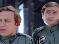 Jerzy Stuhr i Olgierd Łukaszenko jako bohaterowie filmu Seksmisja