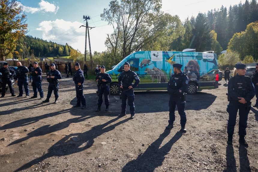 Akcja policji w zoo w Łącznej
