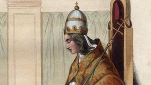 Papieżyca Joanna na rycinie z 1842 roku