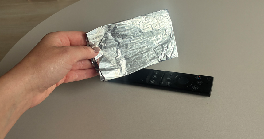 Folia aluminiowa do pilota od telewizora