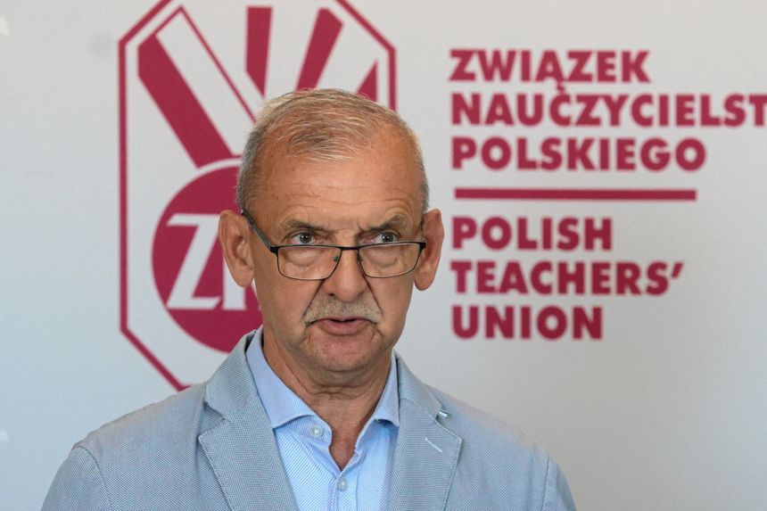 Prezes ZNP Slawomir Broniarz