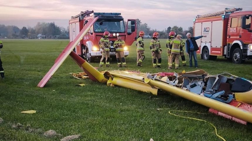 Wypadek szybowca w Pruszczu Gdańskim